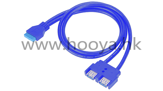 USB-303(20P)-2AF 蓝色矩形0.6米