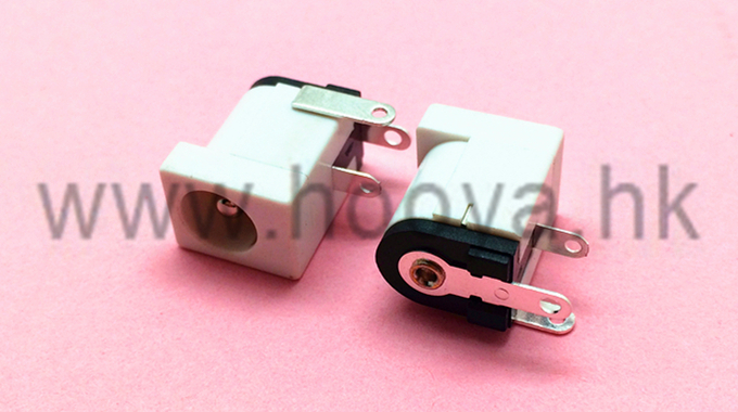 电源插座DC-005SΦ2.5-PU白座黑盖