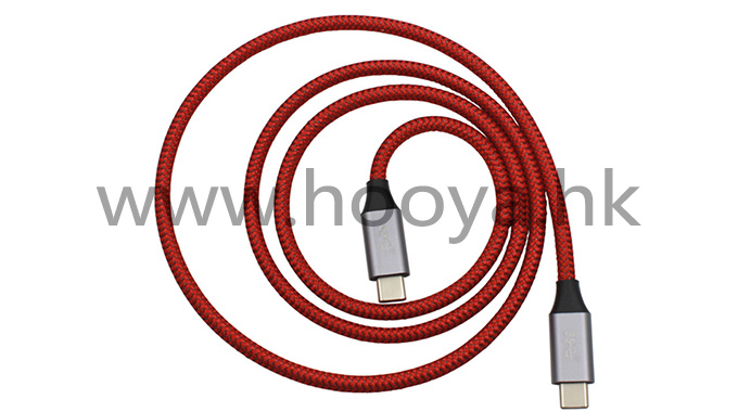 USB-309(2)铝合金-OD5.3-红黑编网
