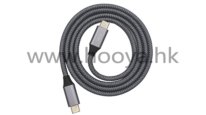 USB-309(2)铝合金-OD5.3-银黑编网