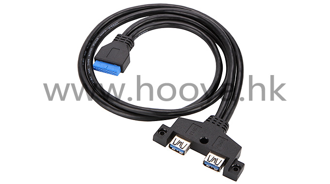 USB-303(20P)-2AF-蓝色鱼叉角0.7米